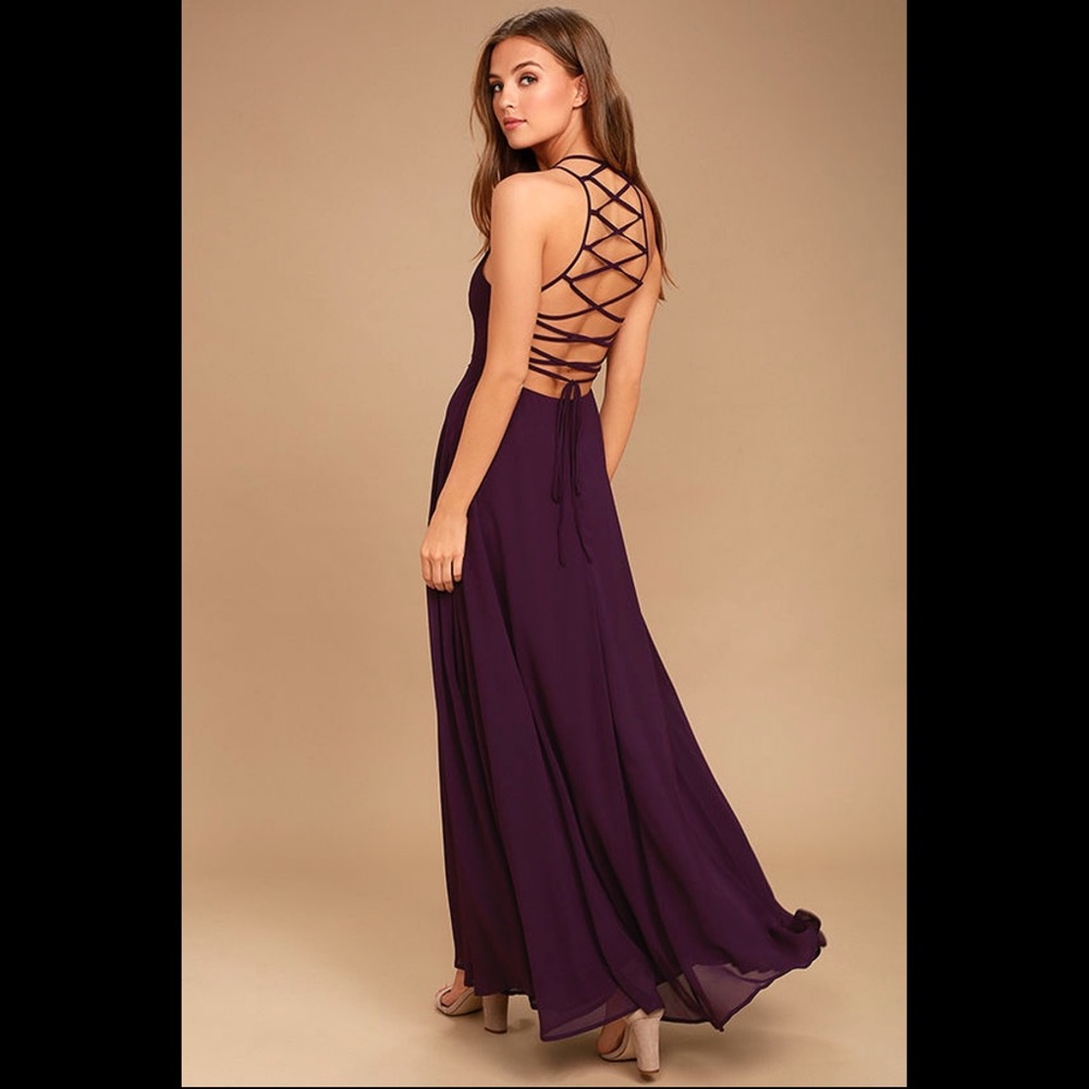 💜 Lulu’s Purple Maxi Dress